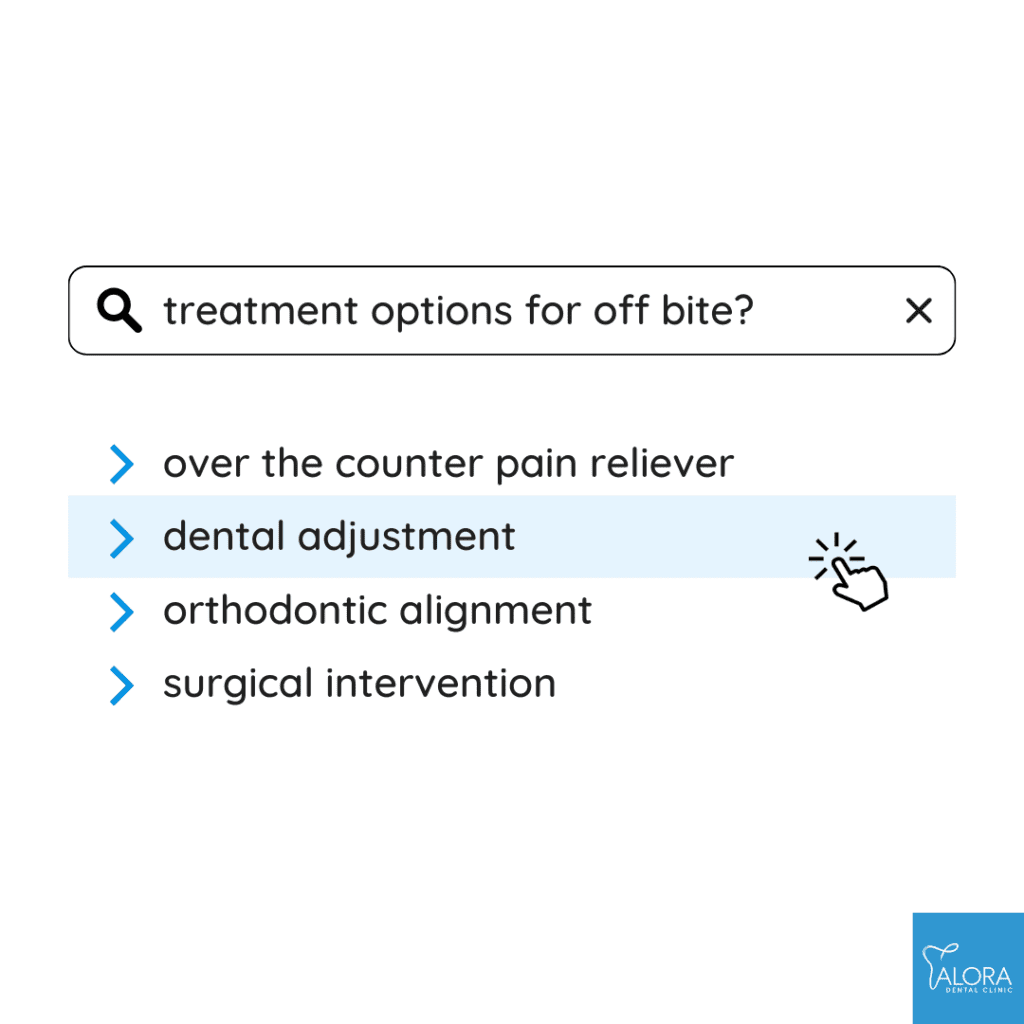 treatment options for an off bite by alora dental clinic